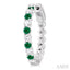 Alternate Gemstone & Diamond Hoop Earrings