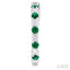 Alternate Gemstone & Diamond Hoop Earrings