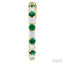 Alternate Gemstone & Diamond Hoop Earrings