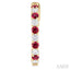 Alternate Gemstone & Diamond Hoop Earrings