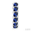 Oval Shape Gemstone & Diamond Hoop Earrings