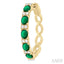 Oval Shape Alternate Gemstone & Diamond Hoop Earrings