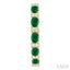 Oval Shape Alternate Gemstone & Diamond Hoop Earrings