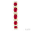 Oval Shape Alternate Gemstone & Diamond Hoop Earrings