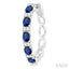 Oval Shape Alternate Gemstone & Diamond Hoop Earrings