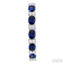 Oval Shape Alternate Gemstone & Diamond Hoop Earrings