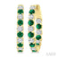 Inside-Out Alternate Gemstone & Diamond Hoop Earrings