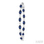 Inside-Out Marquise Shape Alternate Gemstone & Diamond Hoop Earrings