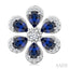 Blossom Pear Shape Gemstone & Diamond Earrings