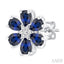 Blossom Pear Shape Gemstone & Diamond Earrings