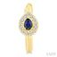 Pear Shape Gemstone & Petite Halo Diamond Huggie Fashion Earrings