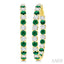 Inside-Out Alternate Gemstone & Diamond Hoop Earrings