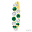 Inside-Out Alternate Gemstone & Diamond Hoop Earrings