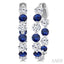 Inside-Out Alternate Gemstone & Diamond Hoop Earrings