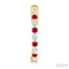 Inside-Out Alternate Gemstone & Diamond Hoop Earrings