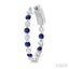 Inside-Out Alternate Gemstone & Diamond Hoop Earrings