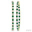 Inside-Out Alternate Gemstone & Diamond Hoop Earrings