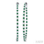Inside-Out Alternate Gemstone & Diamond Hoop Earrings