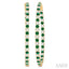 Inside-Out Alternate Gemstone & Diamond Hoop Earrings