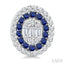 Oval Shape Gemstone & Diamond Fusion Earrings