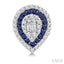 Pear Shape Gemstone & Diamond Fusion Earrings