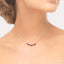 Marquise Shape Gemstone & Diamond Necklace