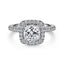 Cushion Diamond Halo Engagement Ring