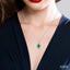 Oval Shape Gemstone & Halo Diamond Pendant