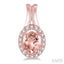 Oval Shape Gemstone & Halo Diamond Earrings