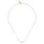 White Enamel Diamond Bar Necklace