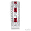 Princess Shape Gemstone & Diamond Hoop Earrings