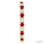 Alternate Gemstone & Diamond Hoop Earrings