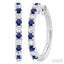 Alternate Gemstone & Diamond Hoop Earrings