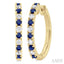 Alternate Gemstone & Diamond Hoop Earrings