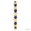 Alternate Gemstone & Diamond Hoop Earrings