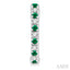 Alternate Gemstone & Diamond Huggie Fashion Earrings