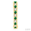Alternate Gemstone & Diamond Huggie Fashion Earrings