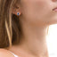 Oval Shape Gemstone & Halo Diamond Earrings