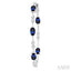 Inside-Out Oval Shape Gemstone & Diamond Hoop Earrings