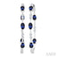 Inside-Out Oval Shape Gemstone & Diamond Hoop Earrings