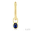 Oval Shape Bezel Set Gemstone Huggie Fashion Earrings