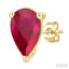 Pear Shape Gemstone Stud Earrings