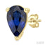 Pear Shape Gemstone Stud Earrings