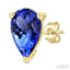 Pear Shape Gemstone Stud Earrings