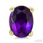 Oval Shape Gemstone Stud Earrings