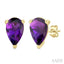 Pear Shape Gemstone Stud Earrings