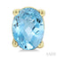 Oval Shape Gemstone Stud Earrings