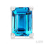 Emerald Shape Gemstone Stud Earrings