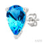 Pear Shape Gemstone Stud Earrings