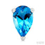 Pear Shape Gemstone Stud Earrings